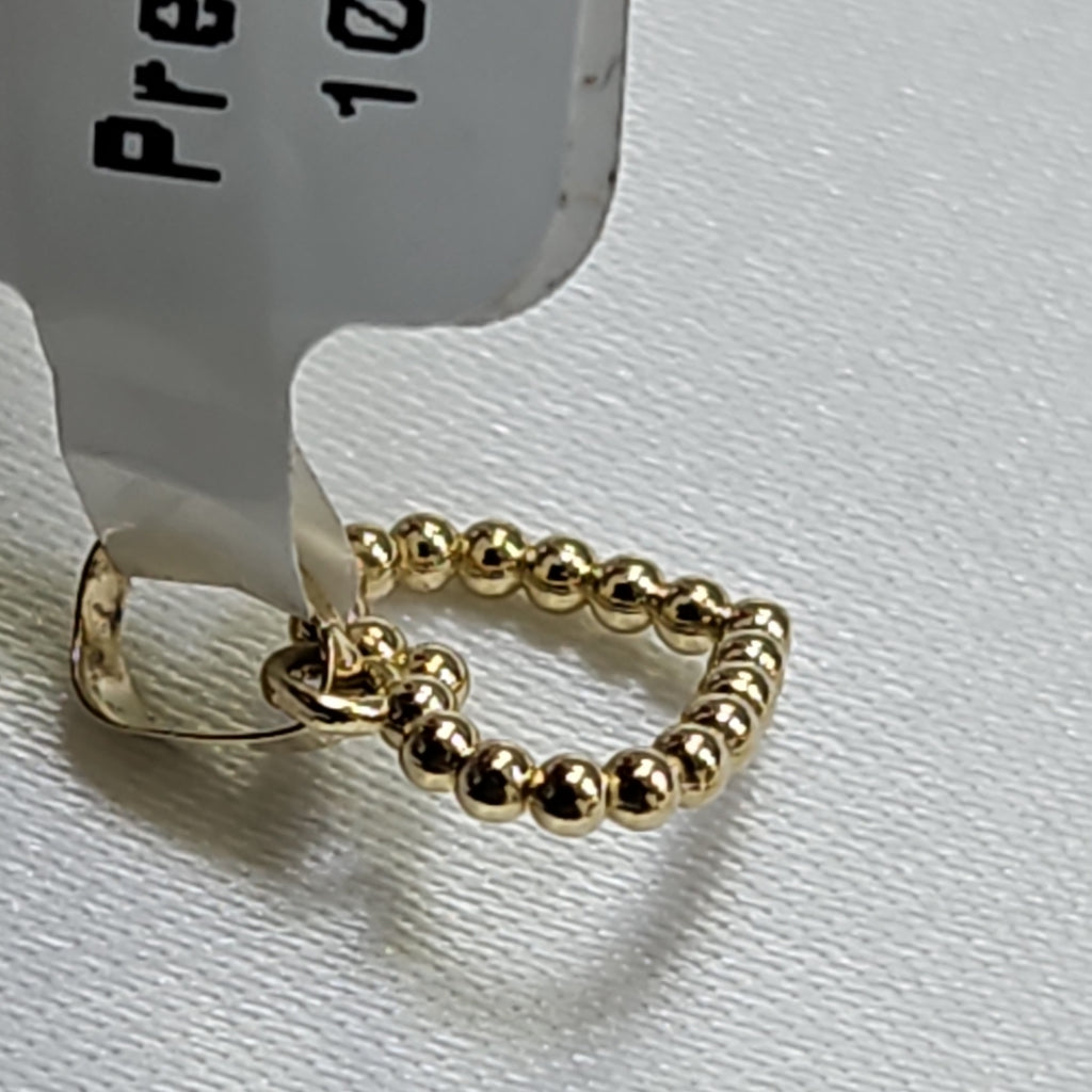 DIJE CORAZON CON CIRCONIAS 10K 0.6 GR (NUEVO)