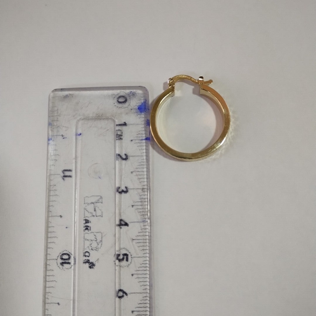ARETES TEJIDO ARRACADAS FACETADAS 14K 3 GR (NUEVO)