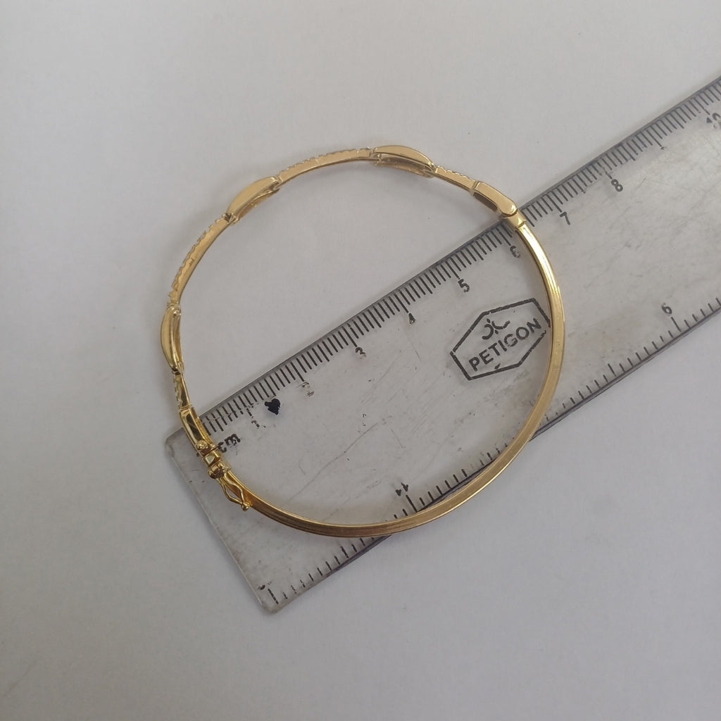 PULSERA RIGIDA ORO 14 K 5.4 GRMS (SEMINUEVO)