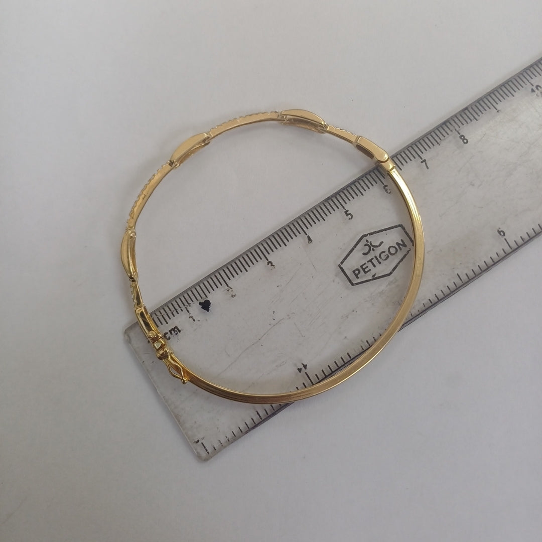 PULSERA RIGIDA ORO 14 K 5.4 GRMS (SEMINUEVO)