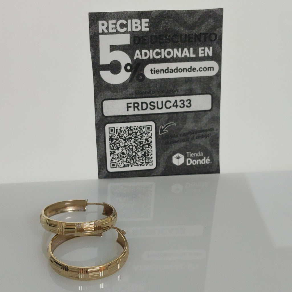 ARRACADAS PAR ORO 10 K 3.7 GRMS (SEMINUEVO)
