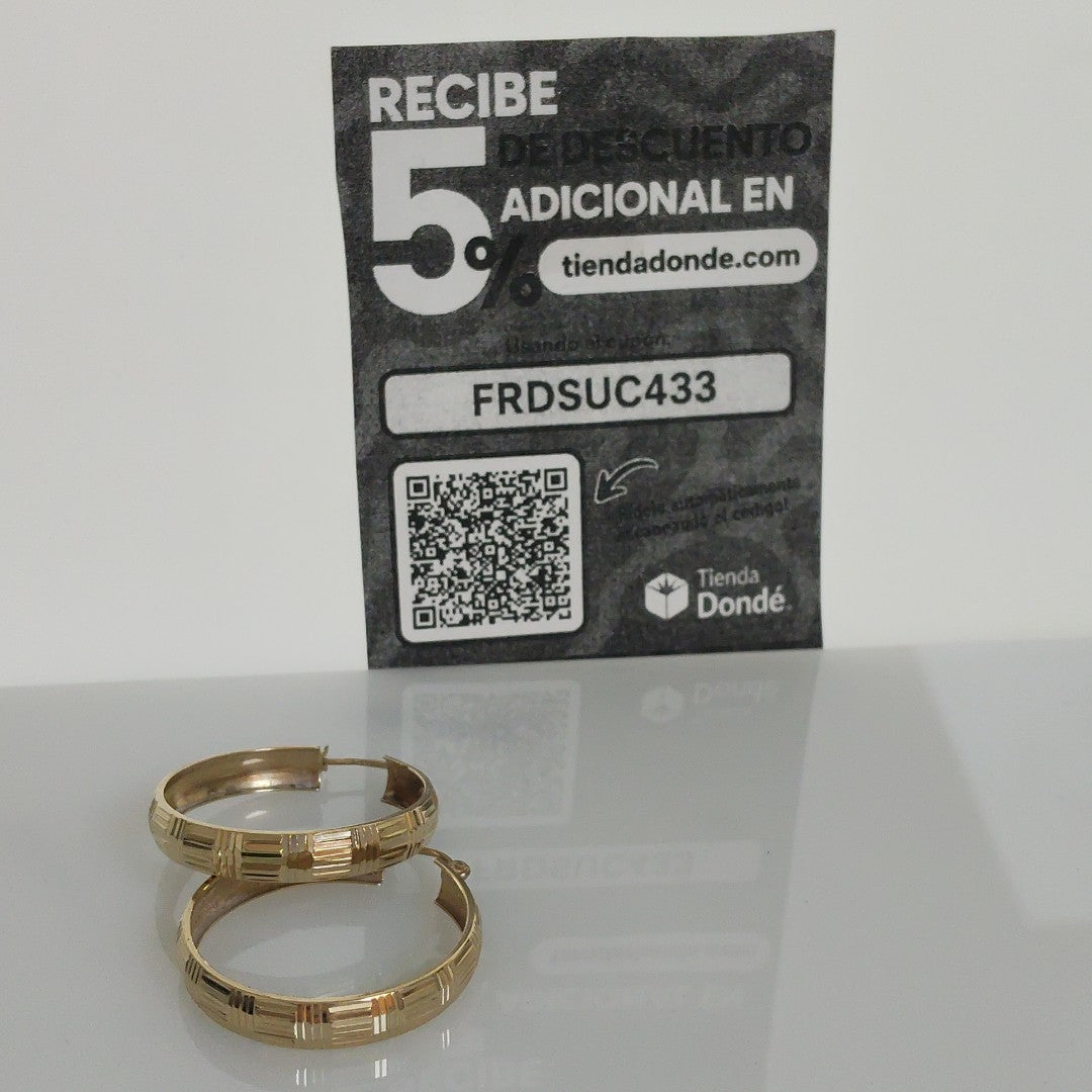 ARRACADAS PAR ORO 10 K 3.7 GRMS (SEMINUEVO)