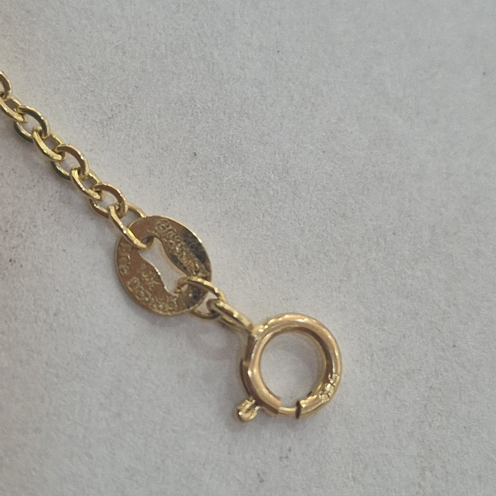 PULSERA ESP CON CORAZONES COMBINADOS 14K 18 CM 1.6 GR (NUEVO)