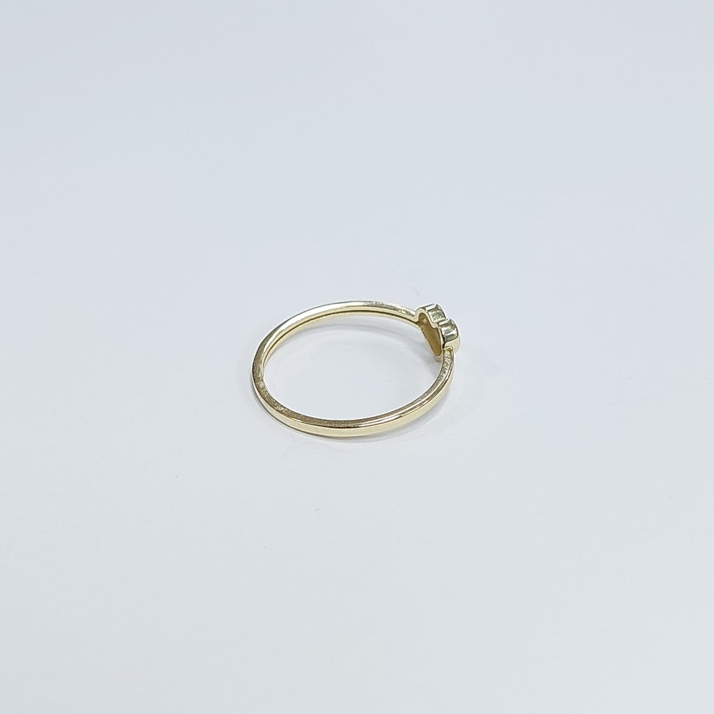 ANILLOS ANILLITO FIG CORAZON 10K TALLA 8 1.2 GR (NUEVO)