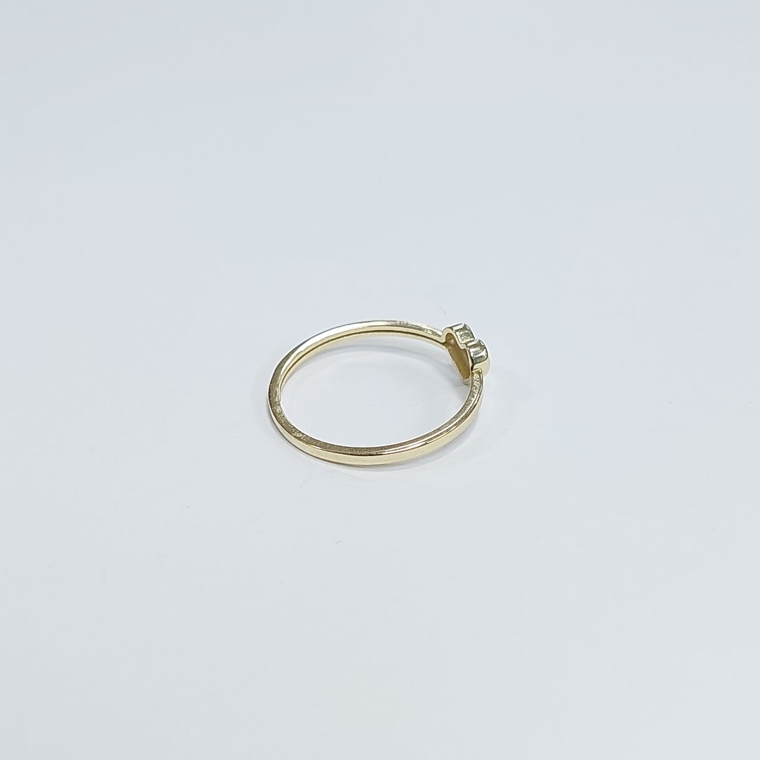 ANILLOS ANILLITO FIG CORAZON 10K TALLA 8 1.2 GR (NUEVO)