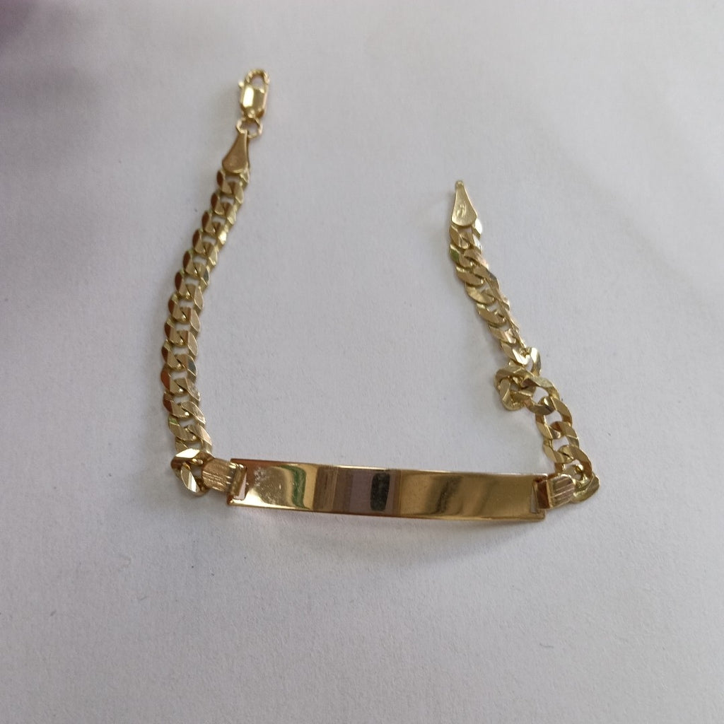 PULSERA ESCLAVA BARBADA 14K 18 CM 7 GR (NUEVO)