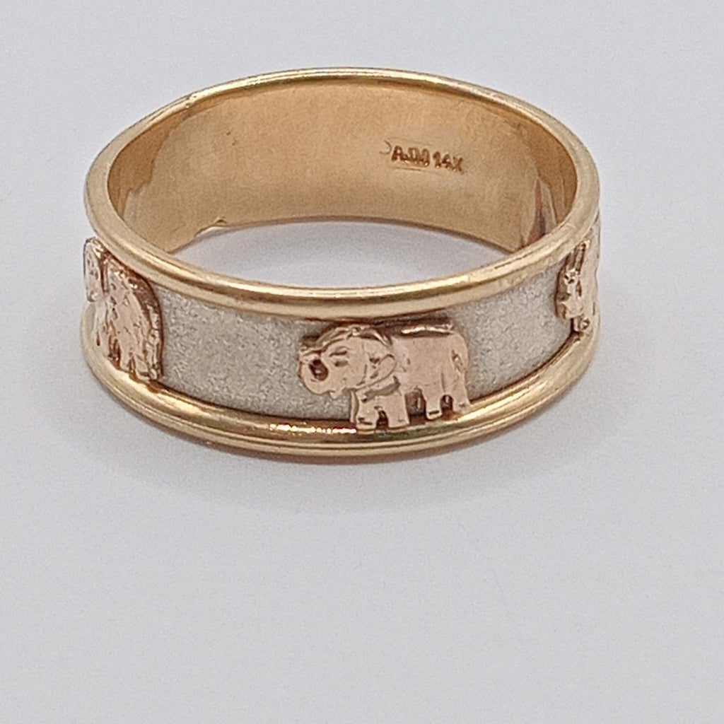 ARGOLLA ORO COMBINADO 14 K 4,10 GRMS (SEMINUEVO)