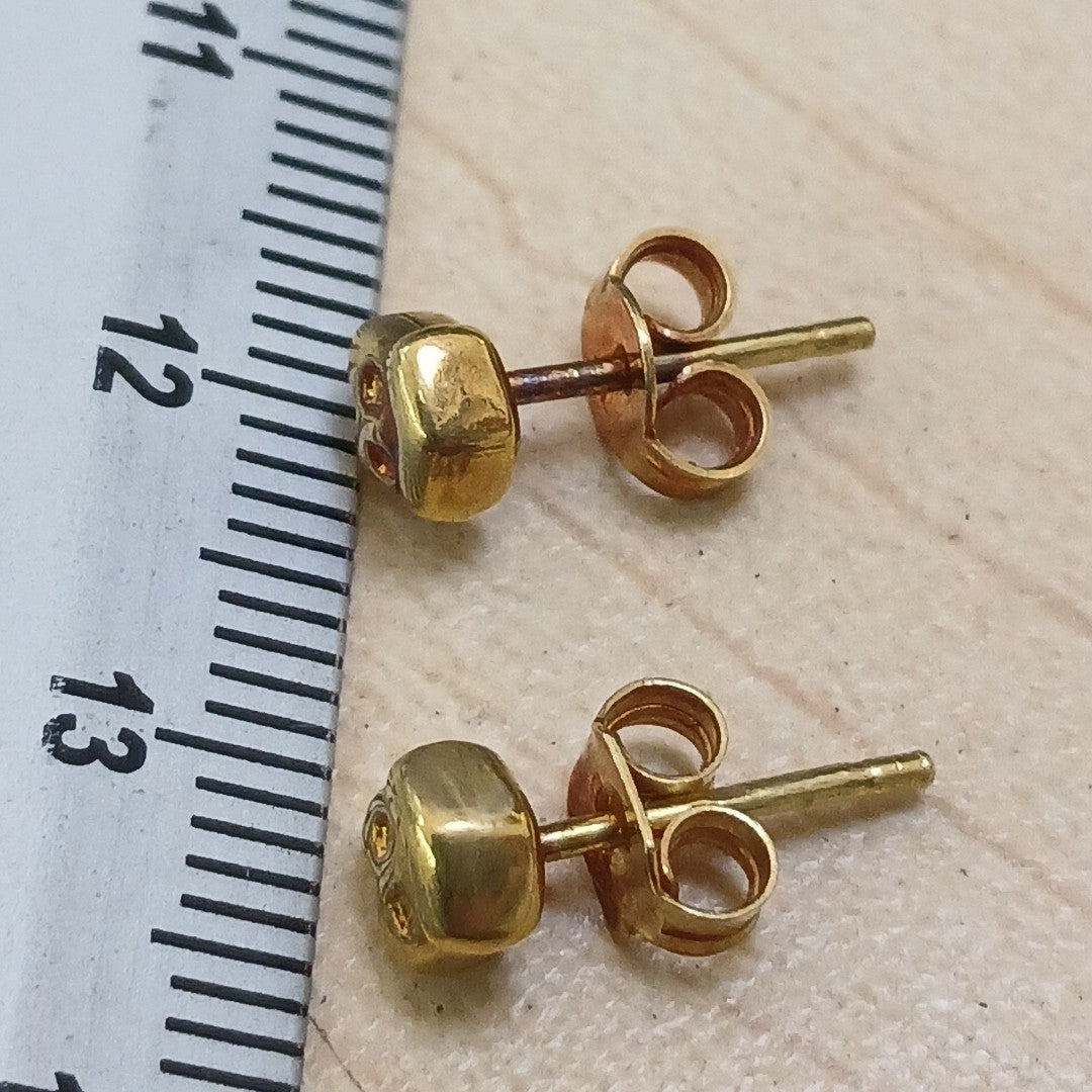 BROQUELES PAR ORO 18 K 1,10 GRMS (SEMINUEVO)