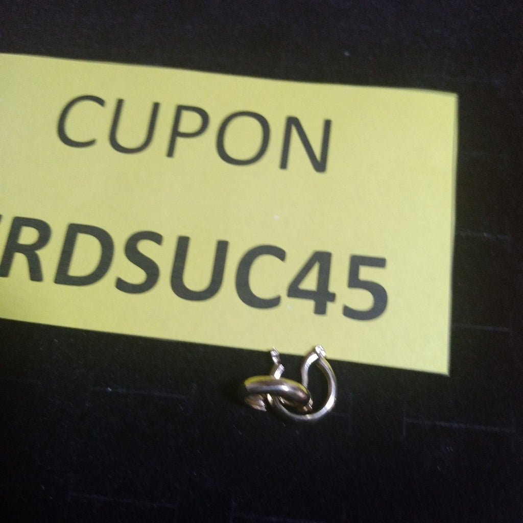 ARETES TEJIDO ARRACADAS LISAS 14K 2.1 GR (NUEVO)
