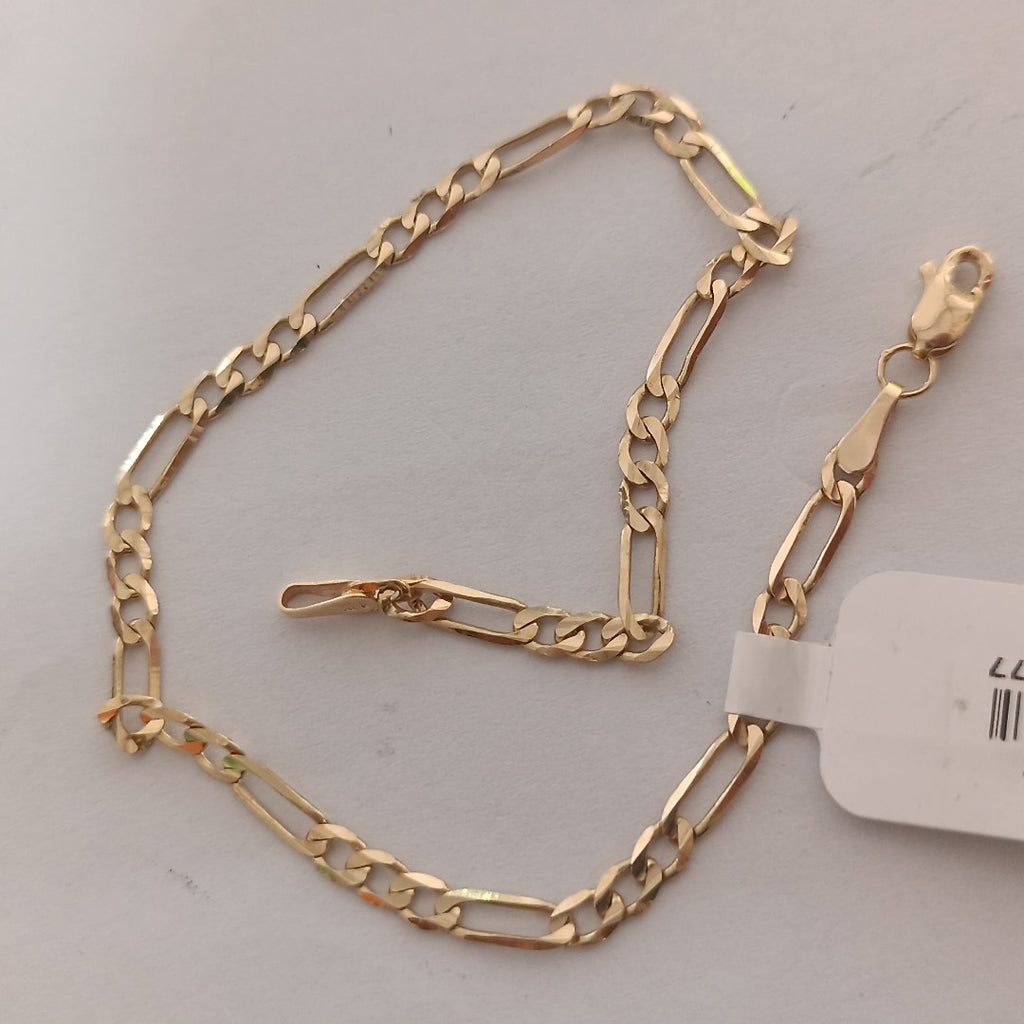 PULSERA TEJIDO 3X1 14K 21 CM 3 GR (NUEVO)