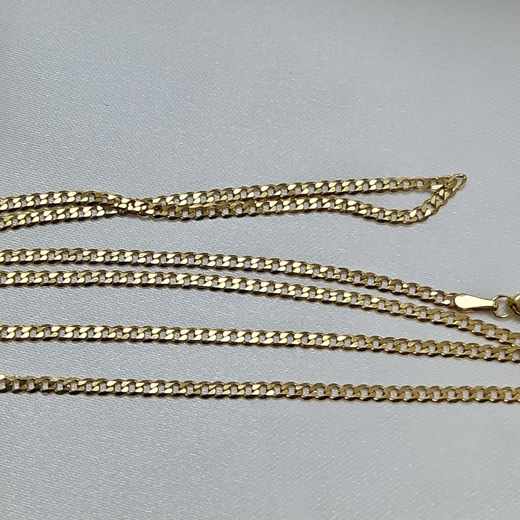 CADENA TEJIDO BARBADA 14K 60 CM 5.9 GR (NUEVO)