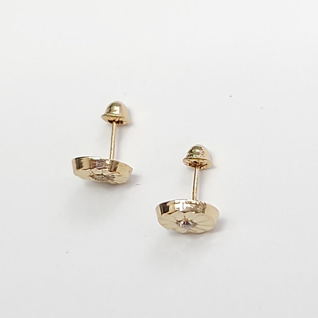 BROQUELES BROQUEL FIG BOTON C CIRCONIA 14K 0.2916 GR (NUEVO)