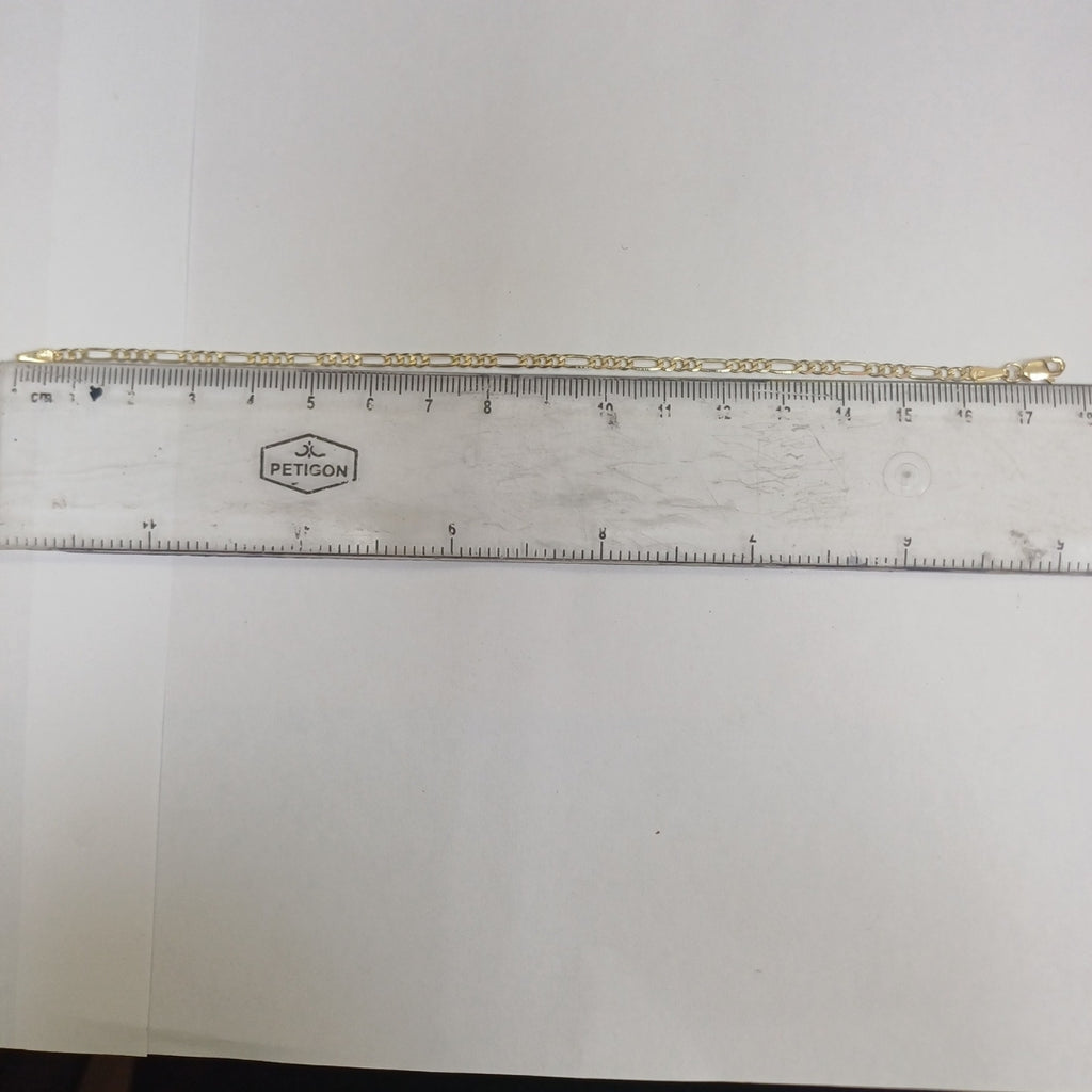 PULSERA TEJIDO 3X1 14K 18 CM 2 GR (NUEVO)