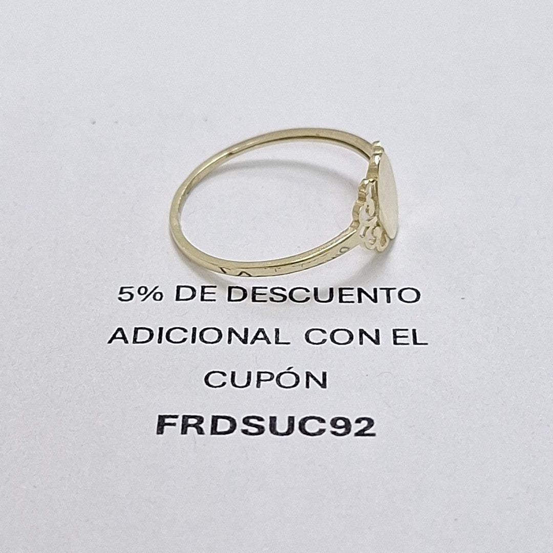ANILLOS ANILLITO 10K TALLA 9 1 GR (NUEVO)