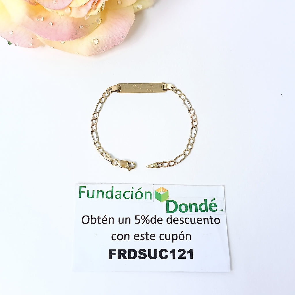 ESCLAVA ORO 14 K 3.2 GRMS (SEMINUEVO)