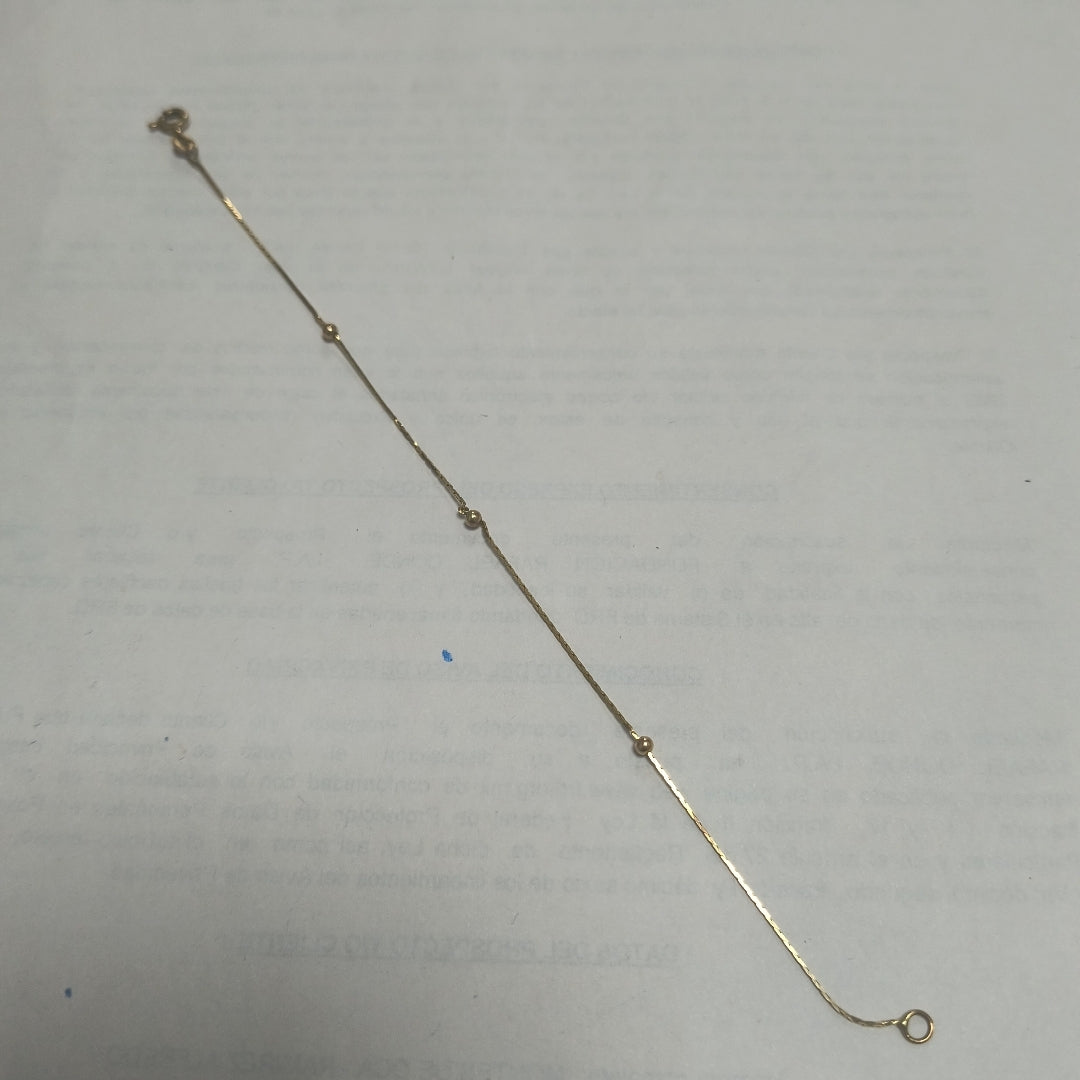 PULSERA ORO 14 K 0.8 GRMS (SEMINUEVO)