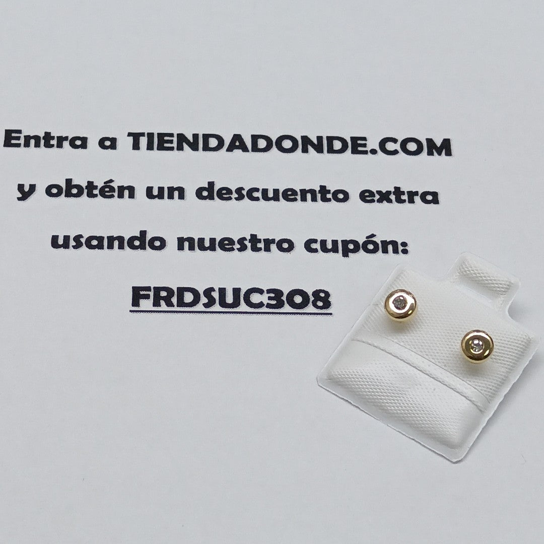 BROQUELES BROQUEL C CIRCONIA 14K 0.27 GR (NUEVO)
