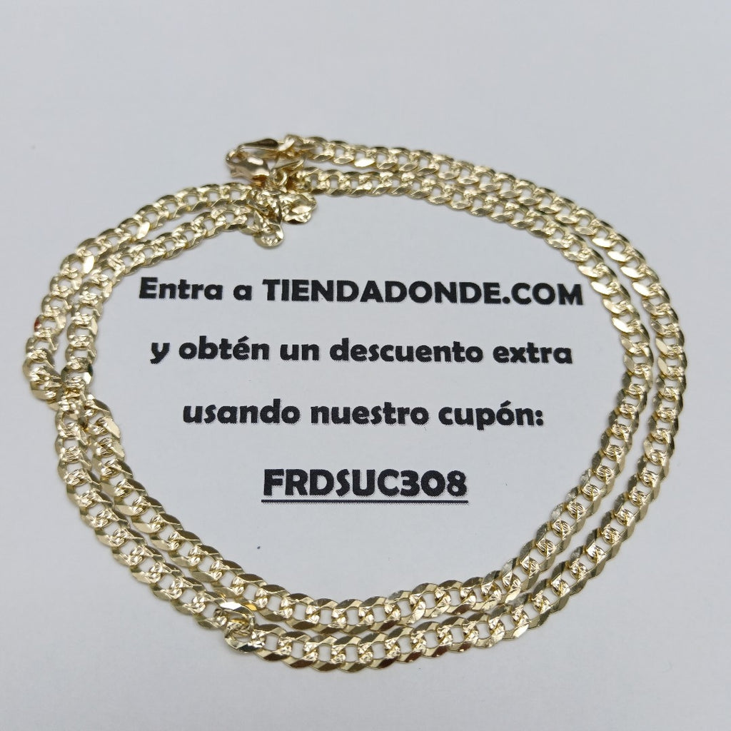CADENA BARBADA 14K 60 CM 21.4 GR (NUEVO)