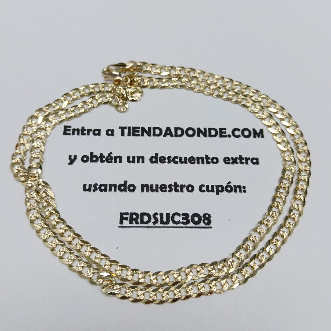CADENA BARBADA 14K 60 CM 21.4 GR (NUEVO)