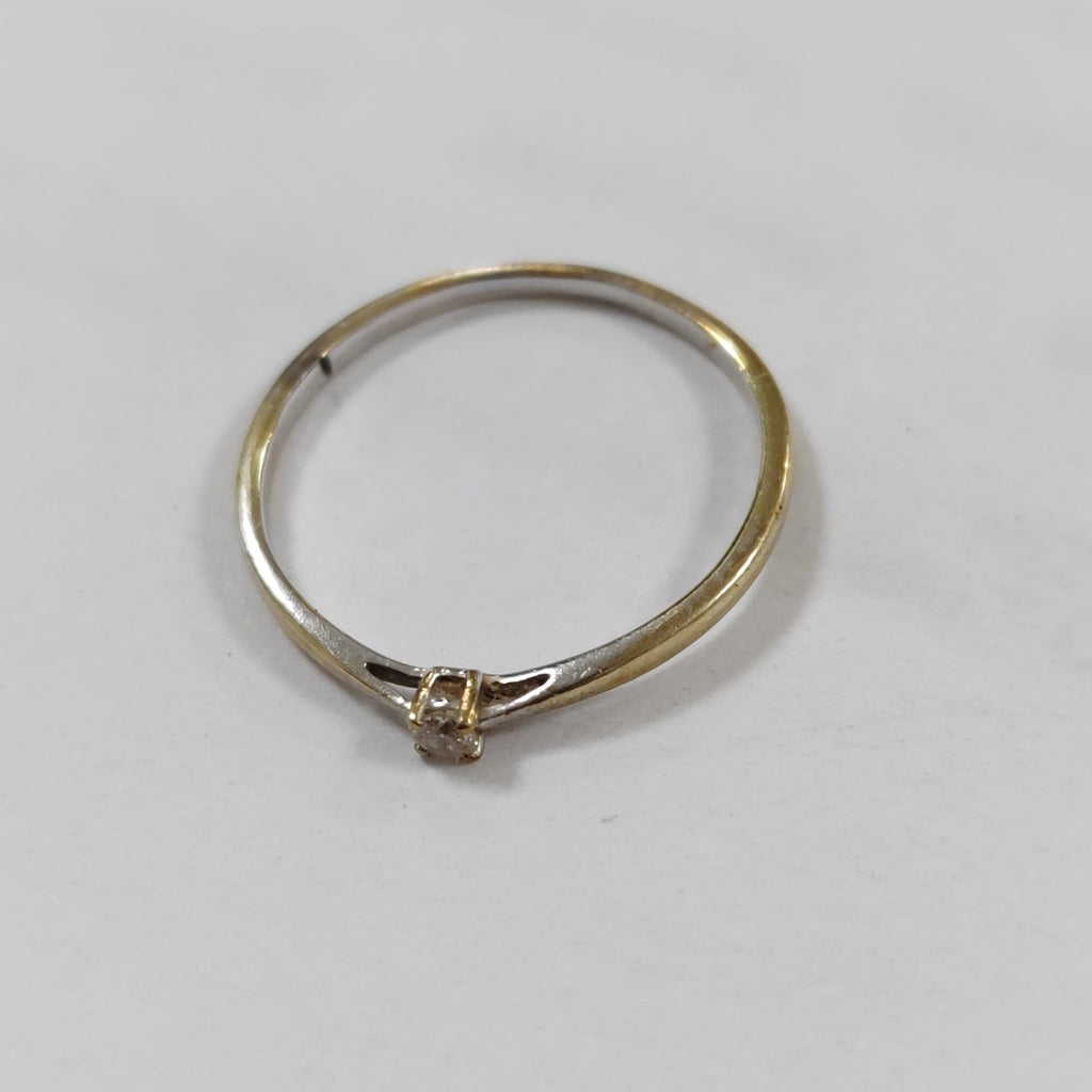 SOLITARIO ORO, ORO BLANCO 14 K 0.9 GRMS (SEMINUEVO)