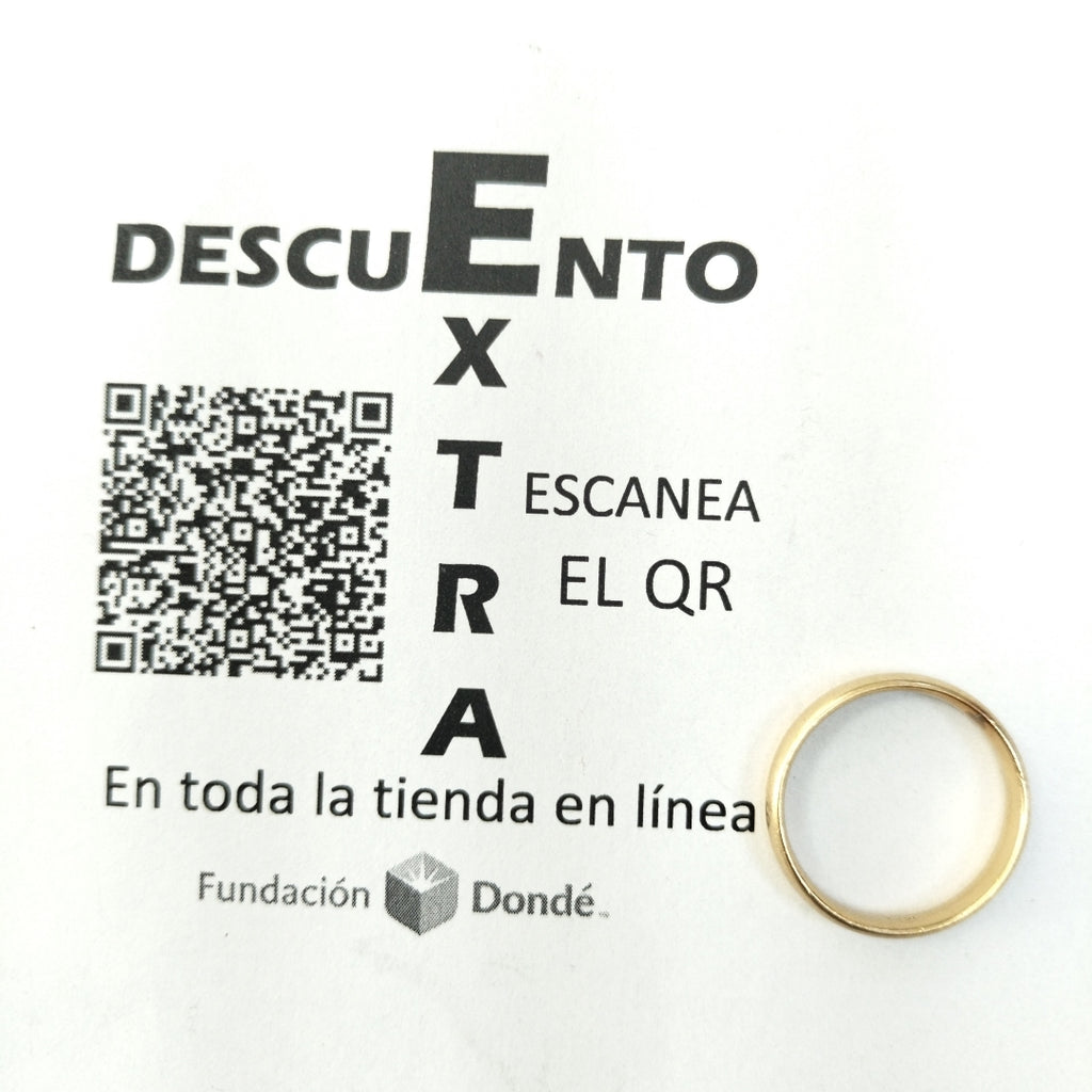 ARGOLLA ORO 14 K 4 GRMS (SEMINUEVO)