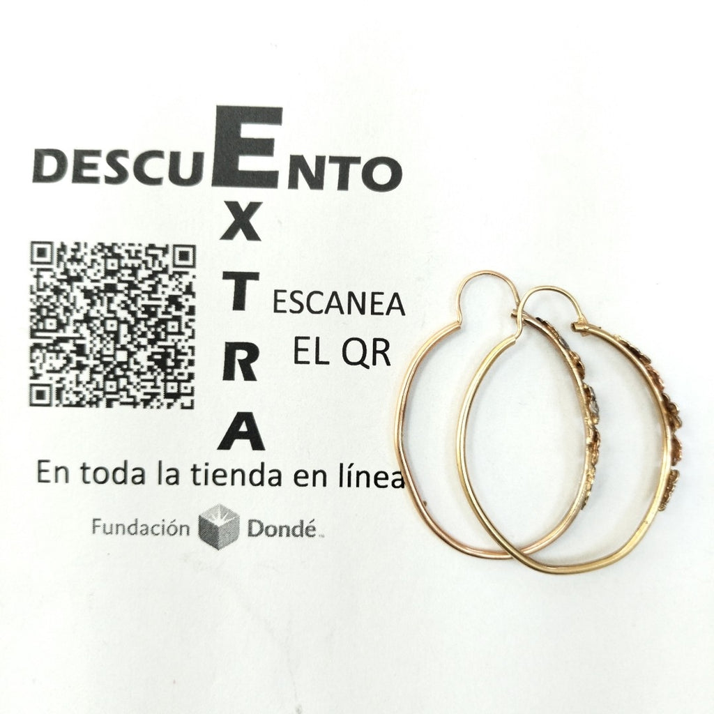 ARRACADAS PAR ORO 10 K 3.3 GRMS (SEMINUEVO)