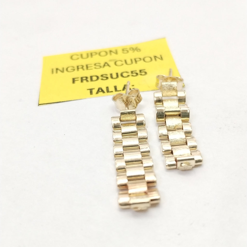 BROQUELES PAR ORO 14 K 2,50 GRMS (SEMINUEVO)