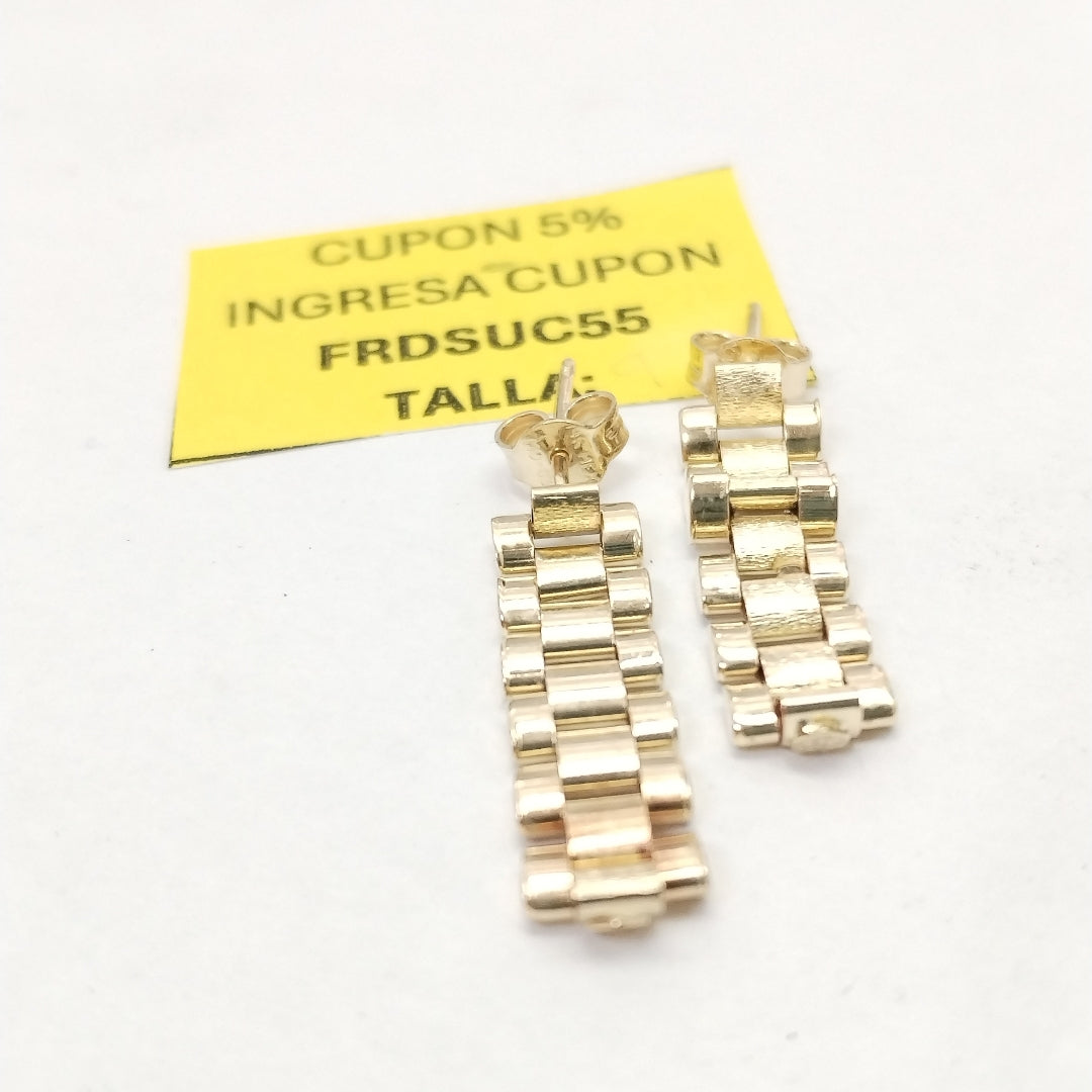 BROQUELES PAR ORO 14 K 2,50 GRMS (SEMINUEVO)