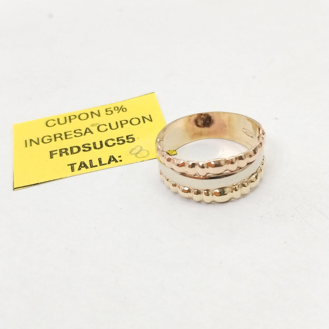 ANILLITO ORO COMBINADO 14 K 3,30 GRMS (SEMINUEVO)
