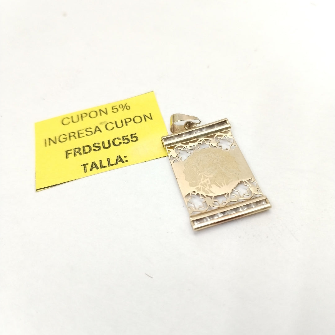 MEDALLA RELIGIOSA ORO 10 K 1.6 GRMS (SEMINUEVO)