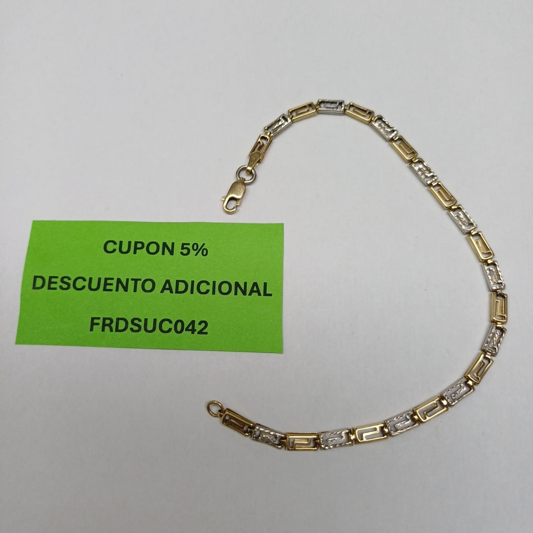 PULSERA ORO, ORO COMBINADO 14 K 3.2 GRMS (SEMINUEVO)