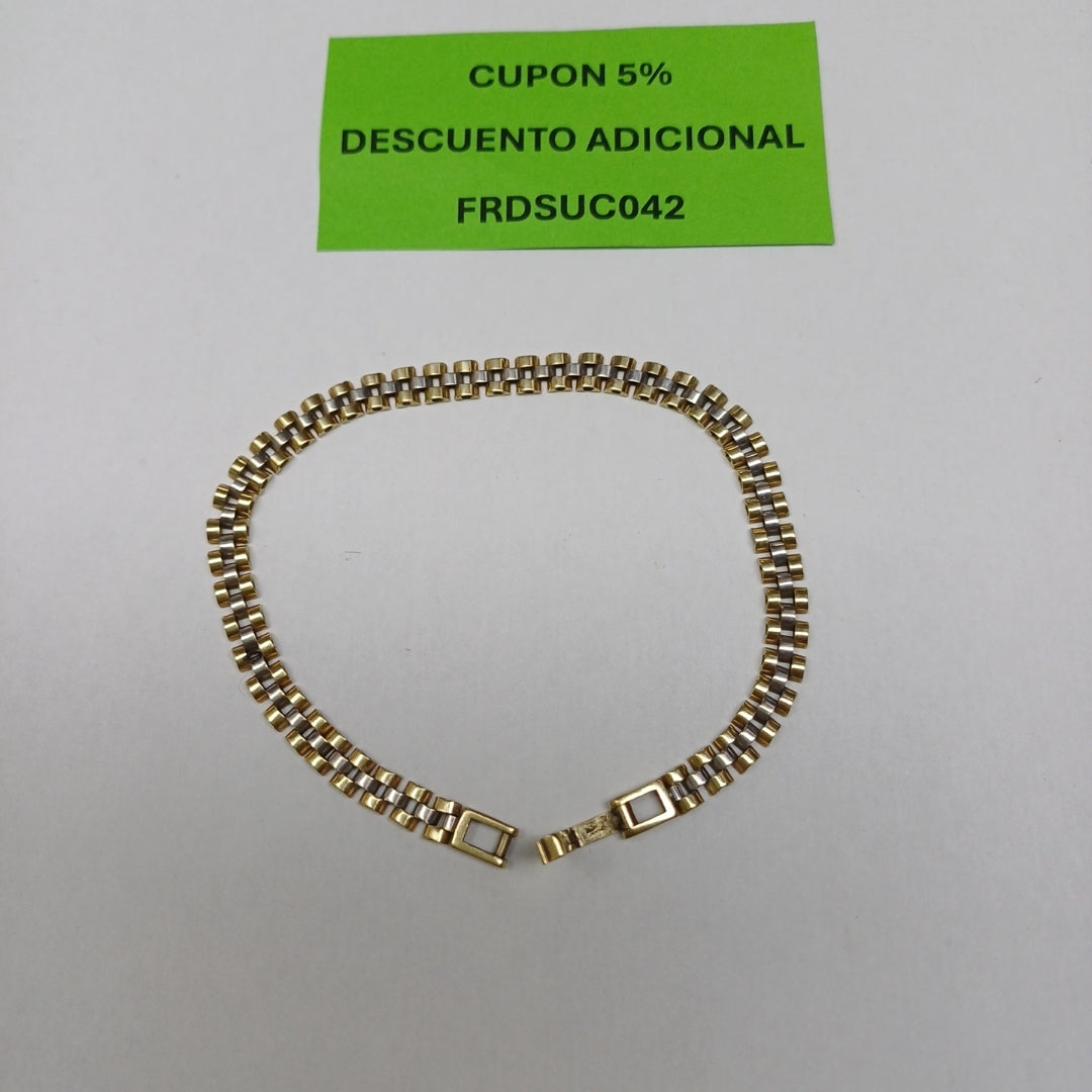 PULSERA ORO, ORO COMBINADO 14 K 6 GRMS (SEMINUEVO)
