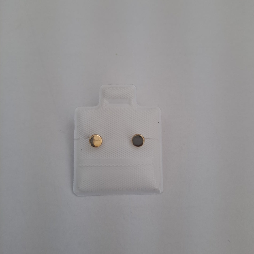 BROQUELES BROQUEL FIG TAPON REDONDO 14K 0.1408 GR (NUEVO)