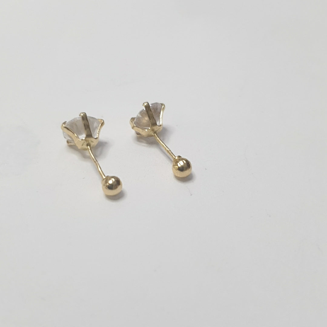 BROQUELES PAR ORO 14 K 0.5 GRMS (SEMINUEVO)