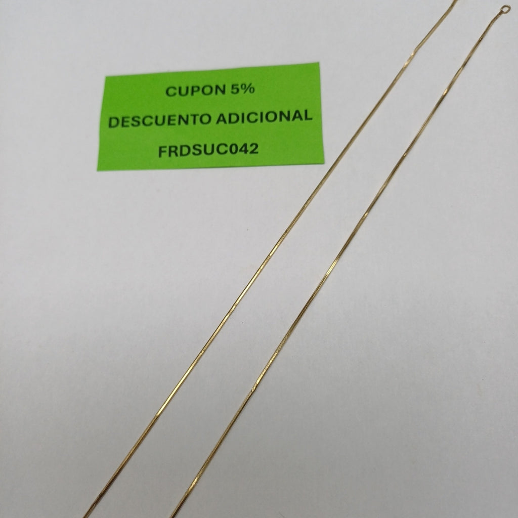 CADENA ORO 14 K 2.2 GRMS (SEMINUEVO)