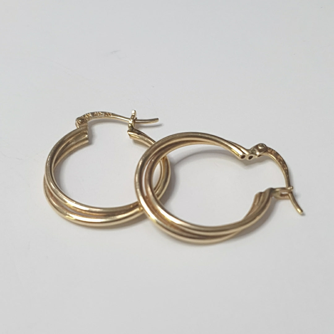 ARRACADAS PAR ORO 14 K 3.5 GRMS (SEMINUEVO)