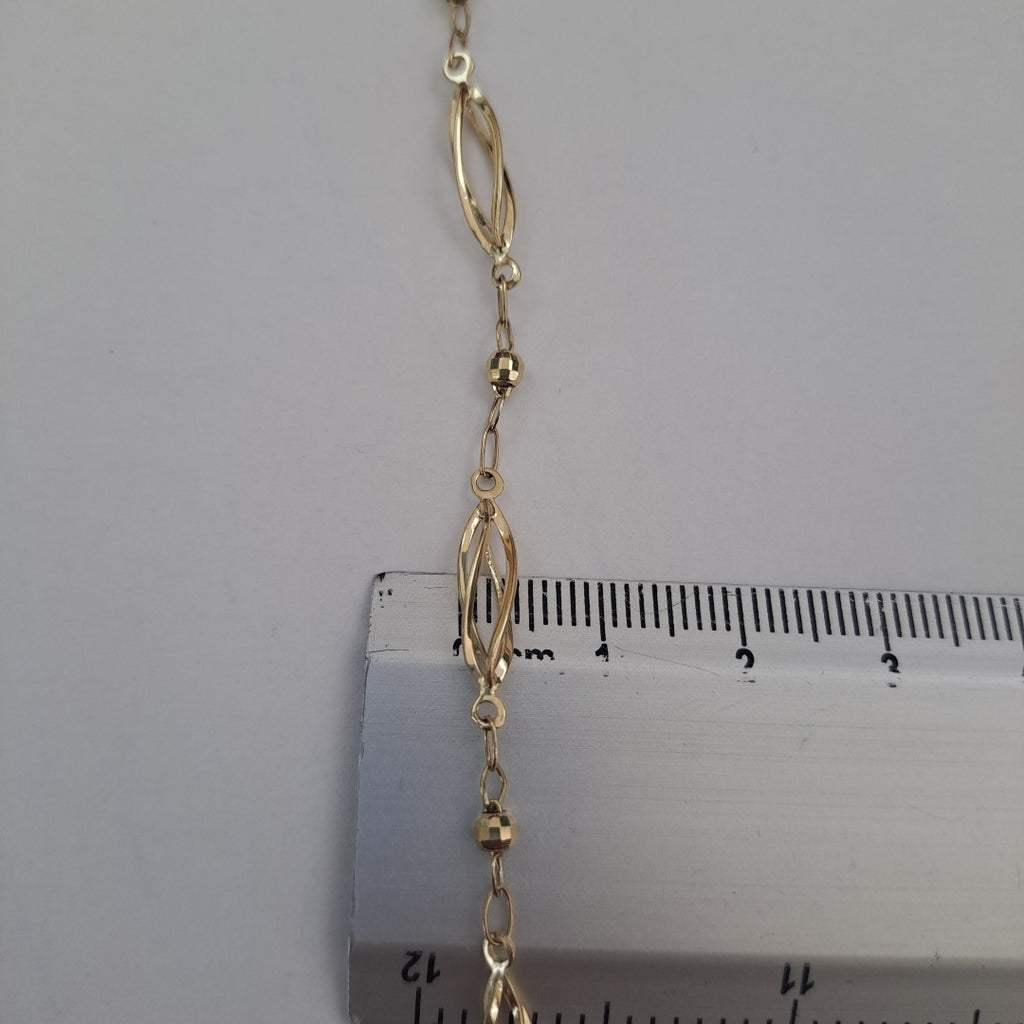 PULSERA ESPECIAL 14K 18 CM 2 GR (NUEVO)