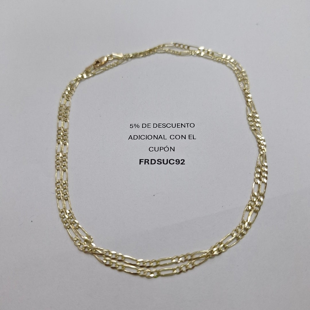 CADENA 3X1 14K 60 CM 5.4 GR (NUEVO)