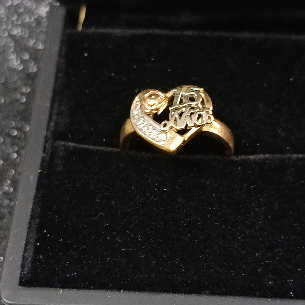 ANILLO CONMEMORATIVO ORO 14 K 3.7 GRMS (SEMINUEVO)