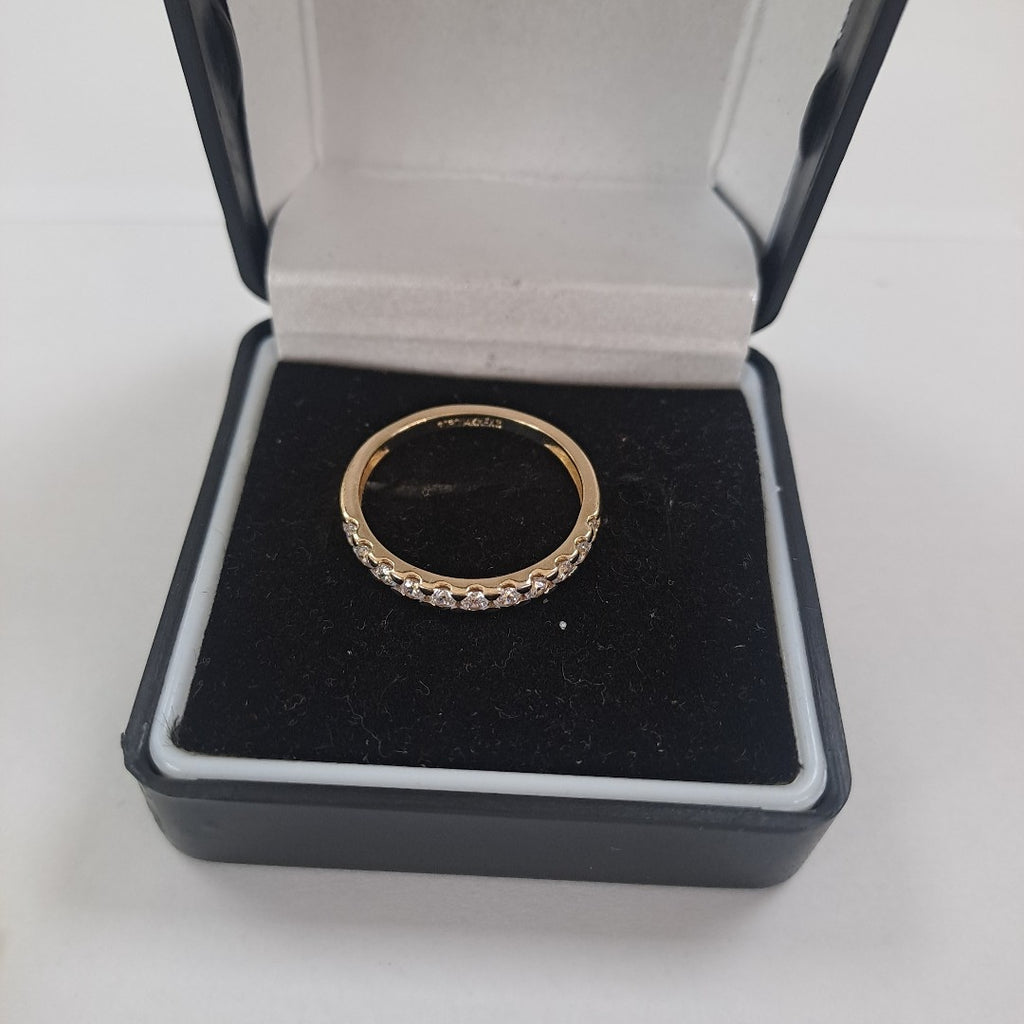 ANILLO ANILLITO MEDIA CHURUMBELA 14K 9 TALLA 2.3 GR (NUEVO)