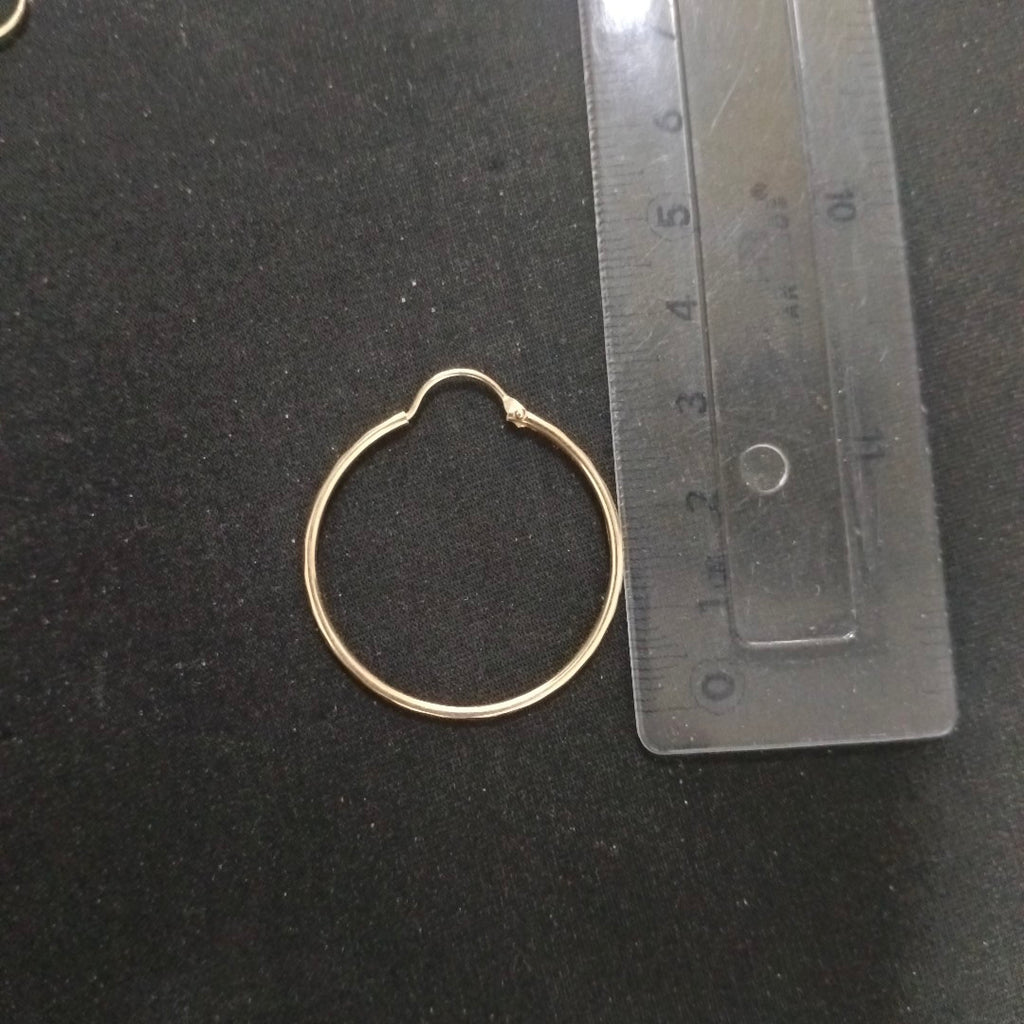 ARRACADAS PAR ORO 14 K 1.6 GRMS (SEMINUEVO)