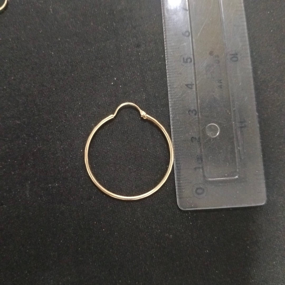 ARRACADAS PAR ORO 14 K 1.6 GRMS (SEMINUEVO)
