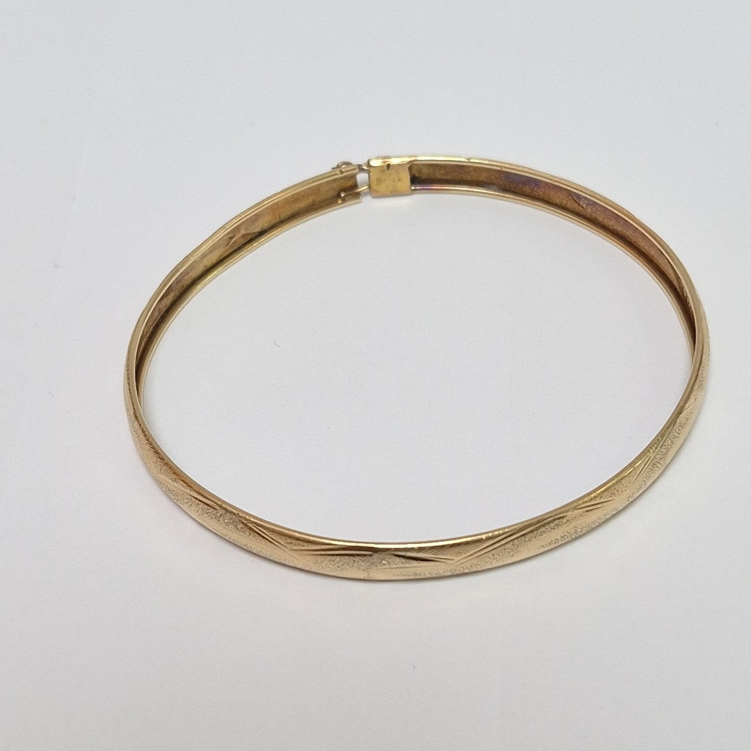 PULSERA RIGIDA ORO 14 K 4.9 GRMS (SEMINUEVO)
