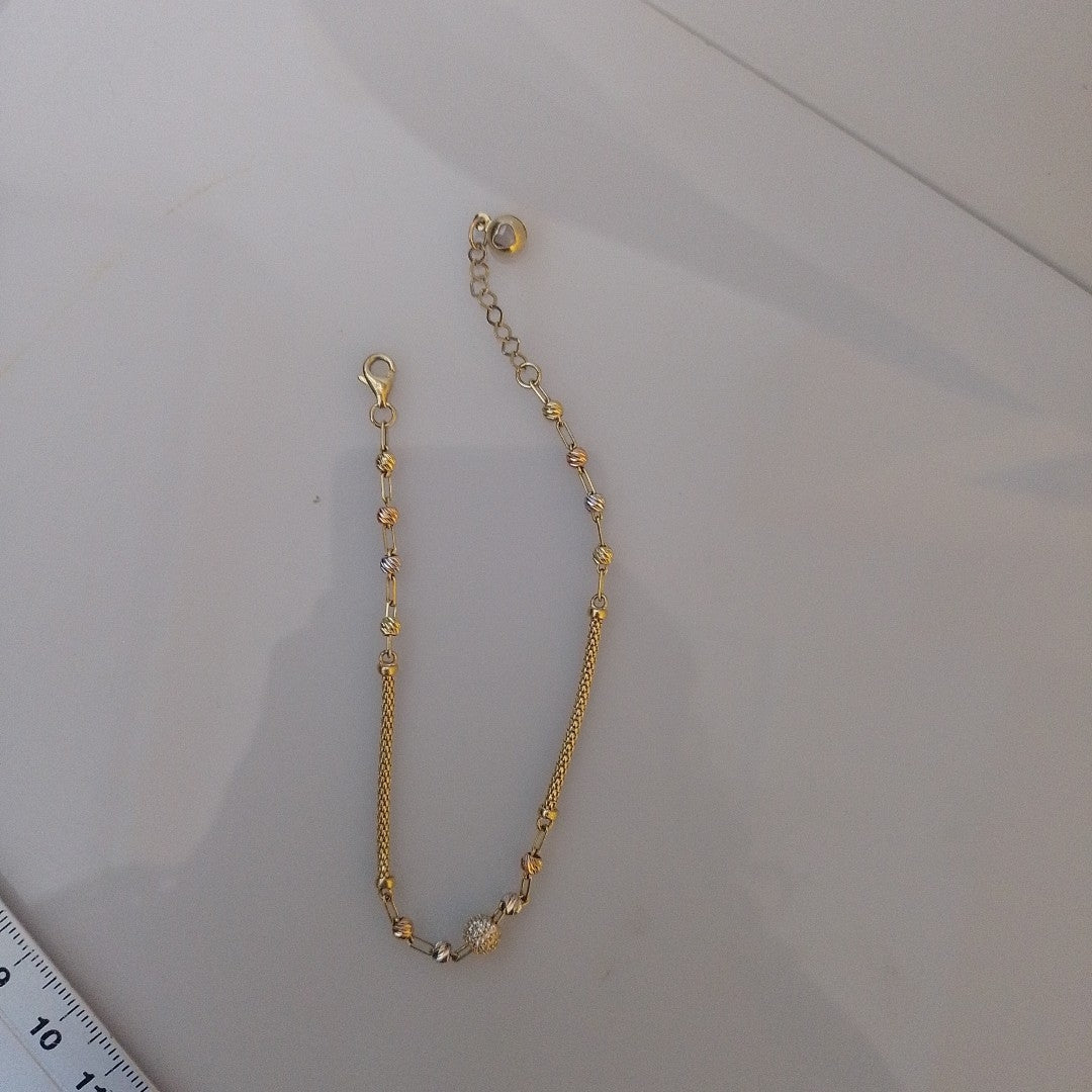 PULSERA ORO, ORO COMBINADO 14 K 3.2 GRMS (SEMINUEVO)