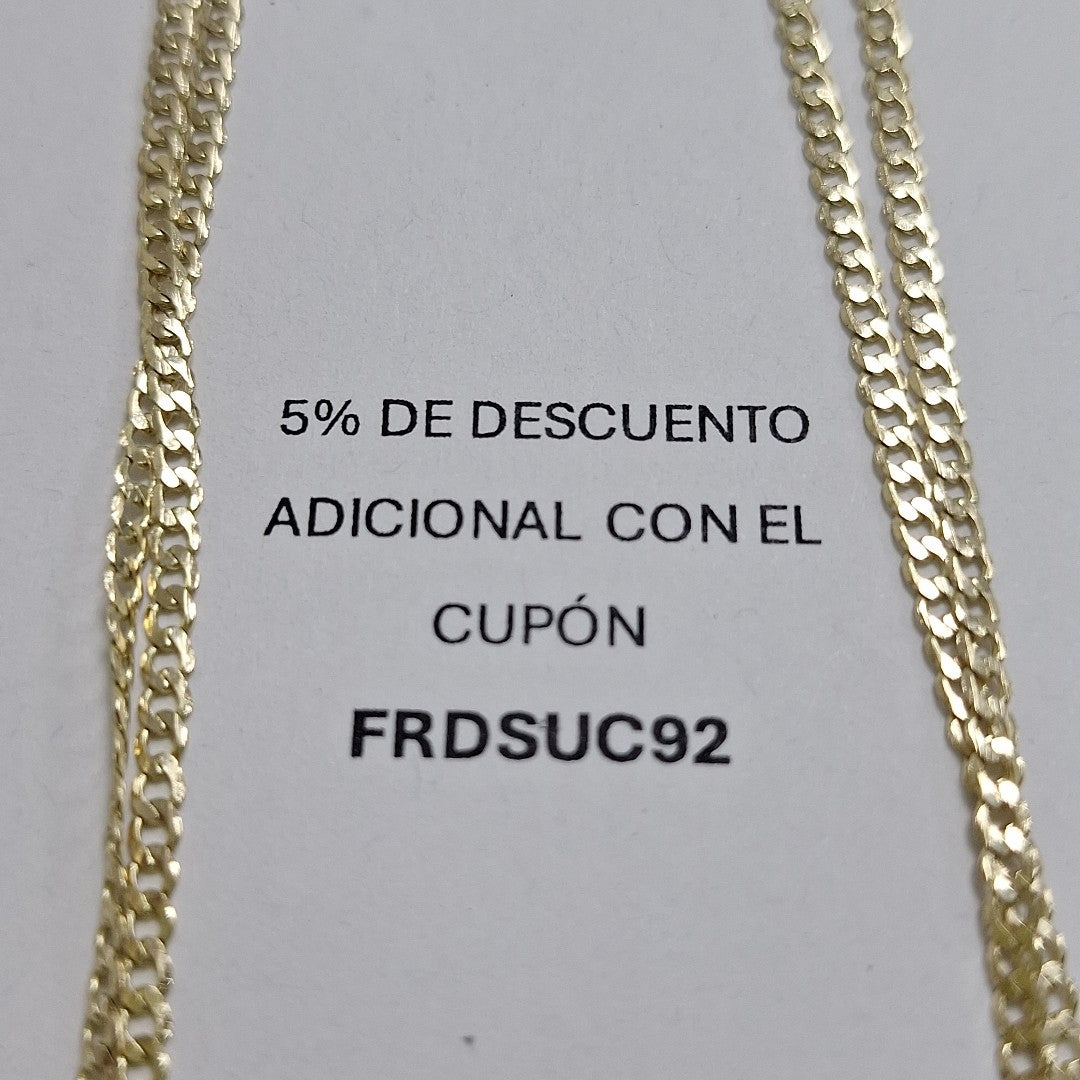 CADENA BARBADA 14K 55 CM 5.1 GR (NUEVO)