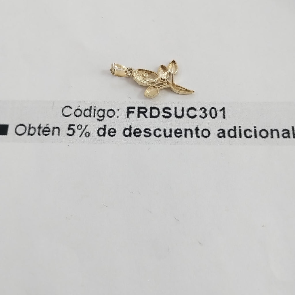 DIJE ROSA 10K 1.4 GR (NUEVO)