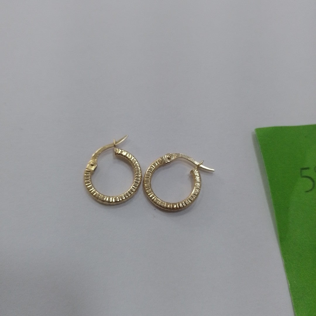 ARRACADAS PAR ORO 14 K 0.9 GRMS (SEMINUEVO)