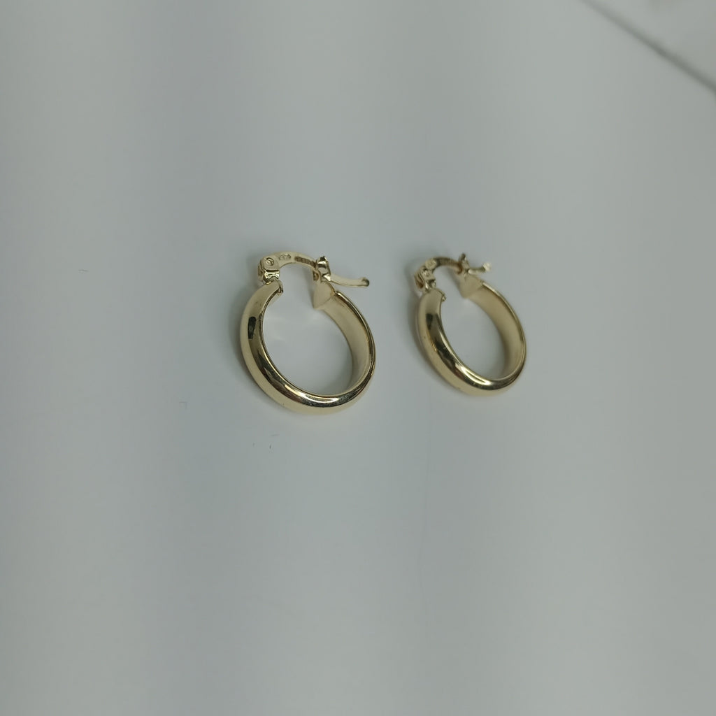 ARETES ARRACADA LISA 14K 1.8 GR (NUEVO)