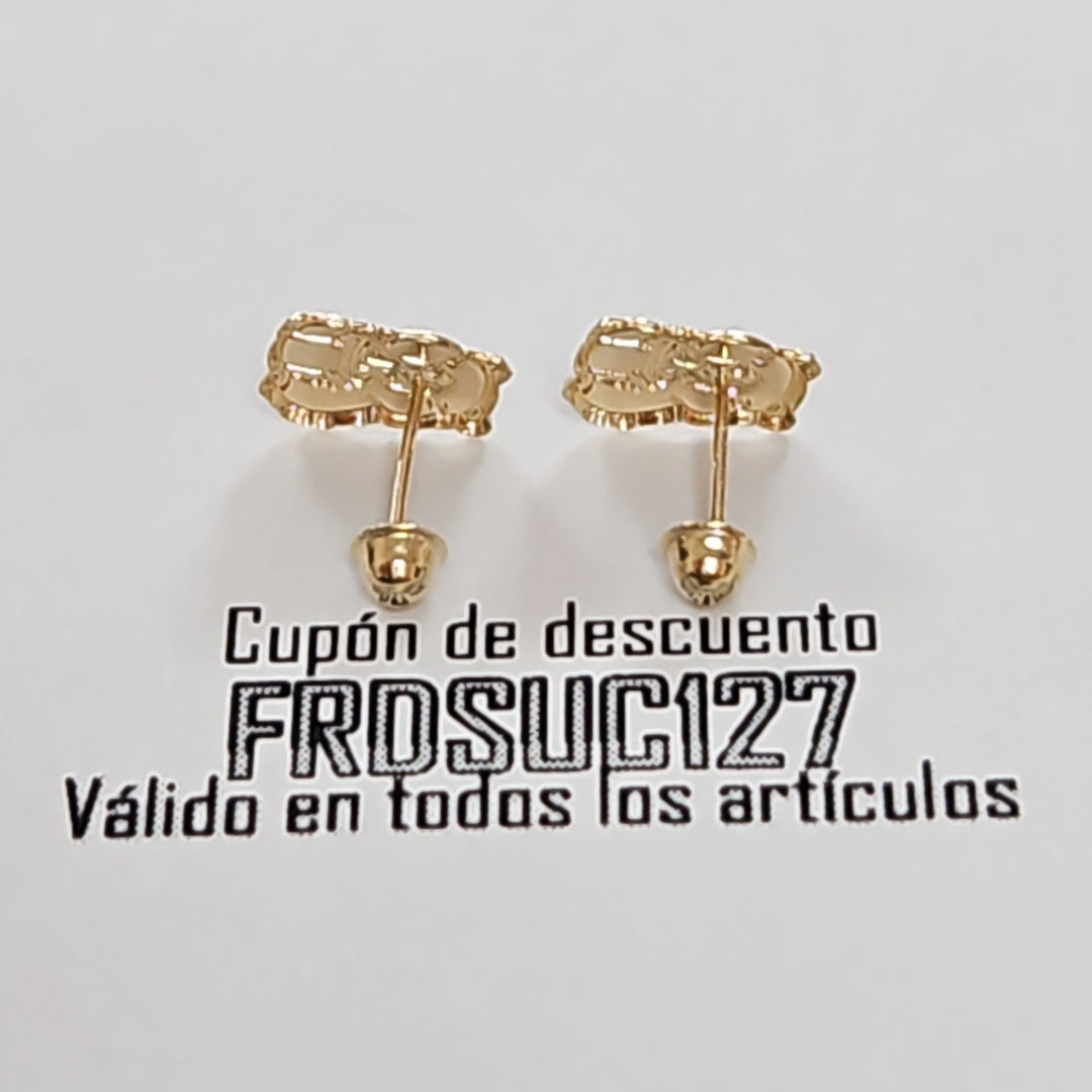 BROQUELES BROQUEL FIG CAPIBARA 14K 0.2657 GR (NUEVO)