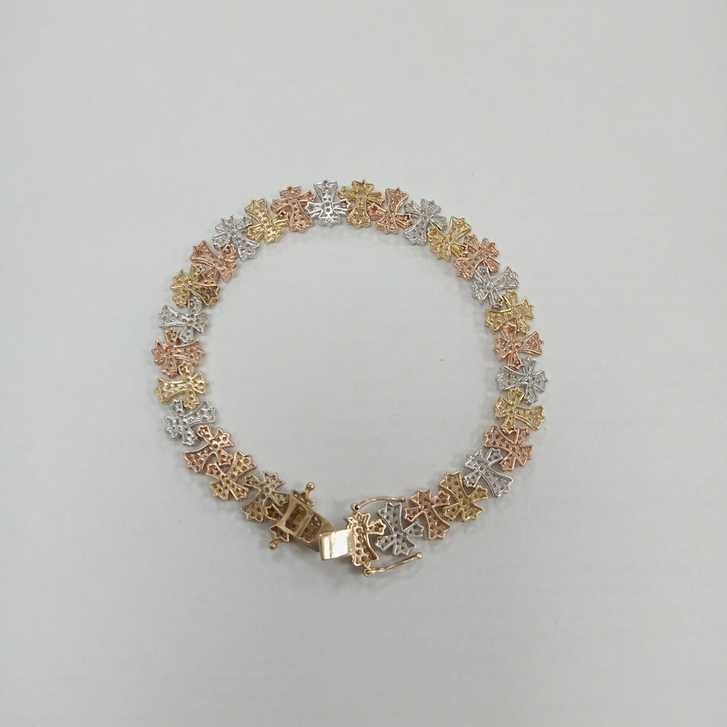 PULSERA ORO,ORO COMBINADO 14 K 16,20 GRMS (SEMINUEVO)